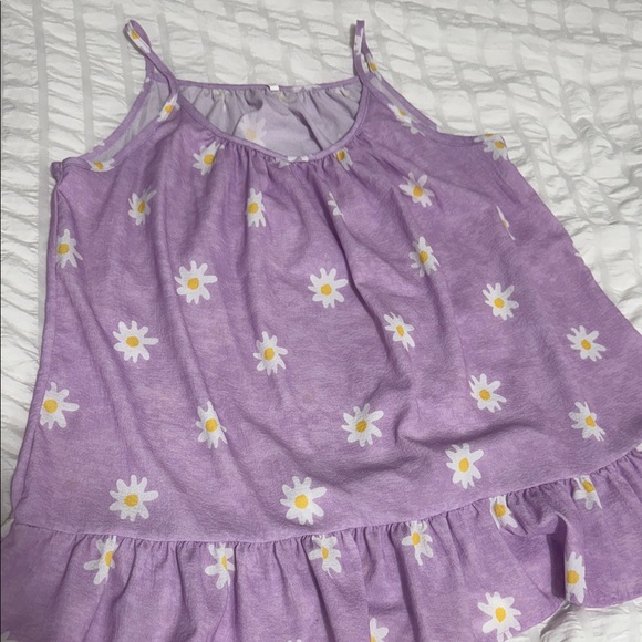 SHEIN Lavender Daisy Ruffle Tank Top - Picture 4 of 4